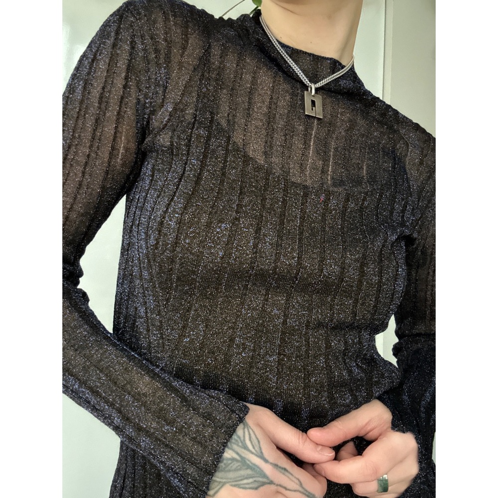 ALL SAINTS Elegant Black Turtleneck Sweater